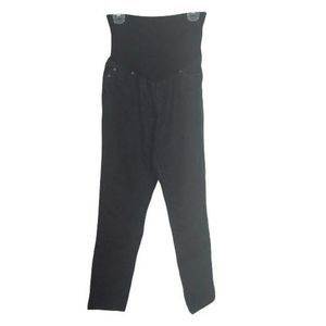 New Recruit Maternity Black Straight Leg Jeans Full Belly Band Size XL